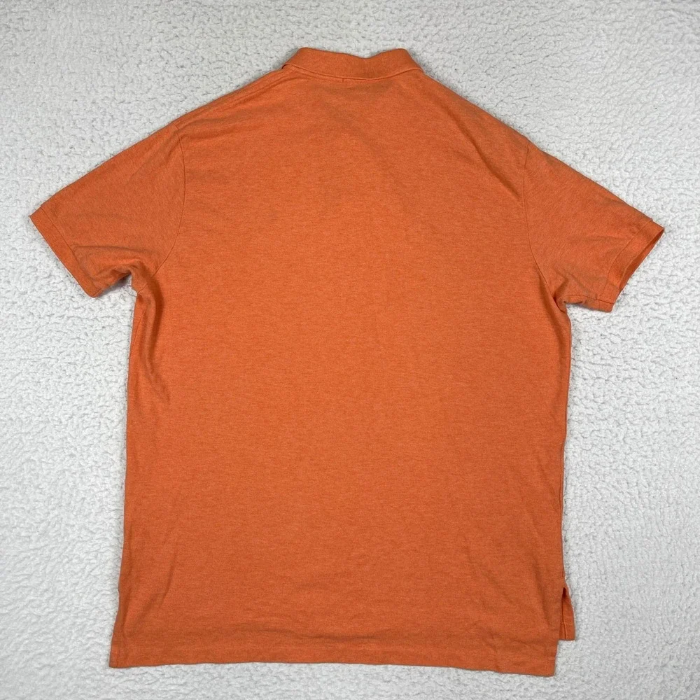 Polo Ralph Lauren Polo Shirt Men XXL Orange Classic Fit Short Sleeve Pony Logo
